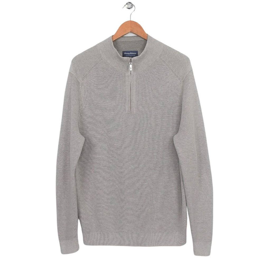 Tommy Bahama 1/4 Zip Pullover Reversible Sweater M‎